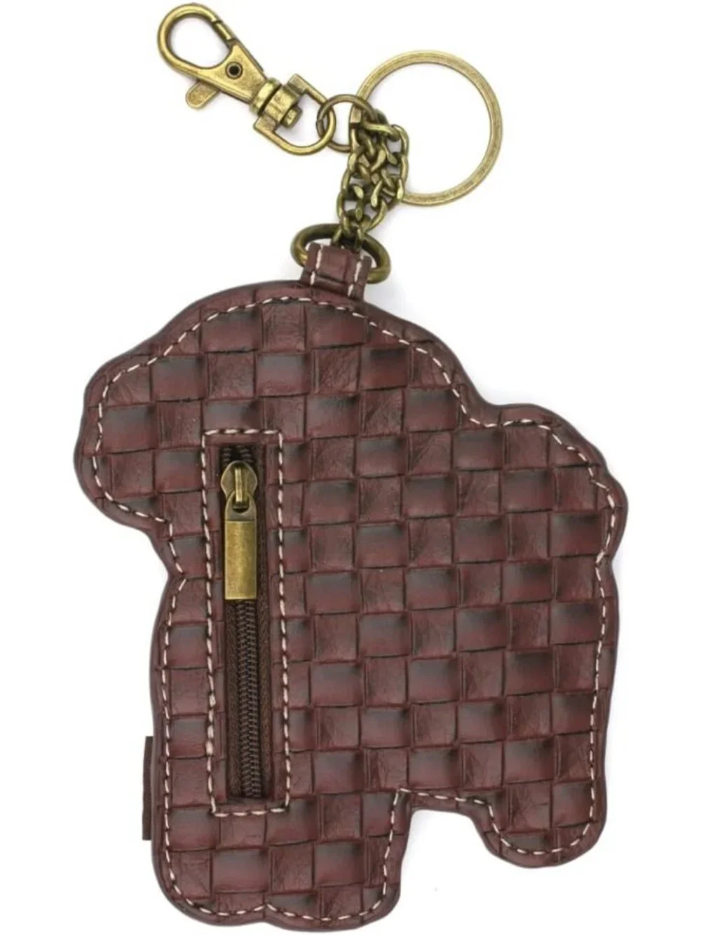 Decorative Dog Key Fob & Coin Purse Accessory - Cute Poodle Design, Stylish